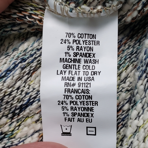 COPY - NWOT Sno Skins Asymmetrical Button Detail Space Dye Tunic Sweater - Picture 11 of 11